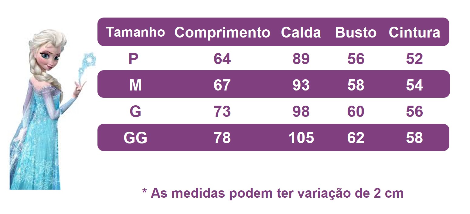 Kit Princesa Fantasia Infantil Frozen Com Luva e Tiara