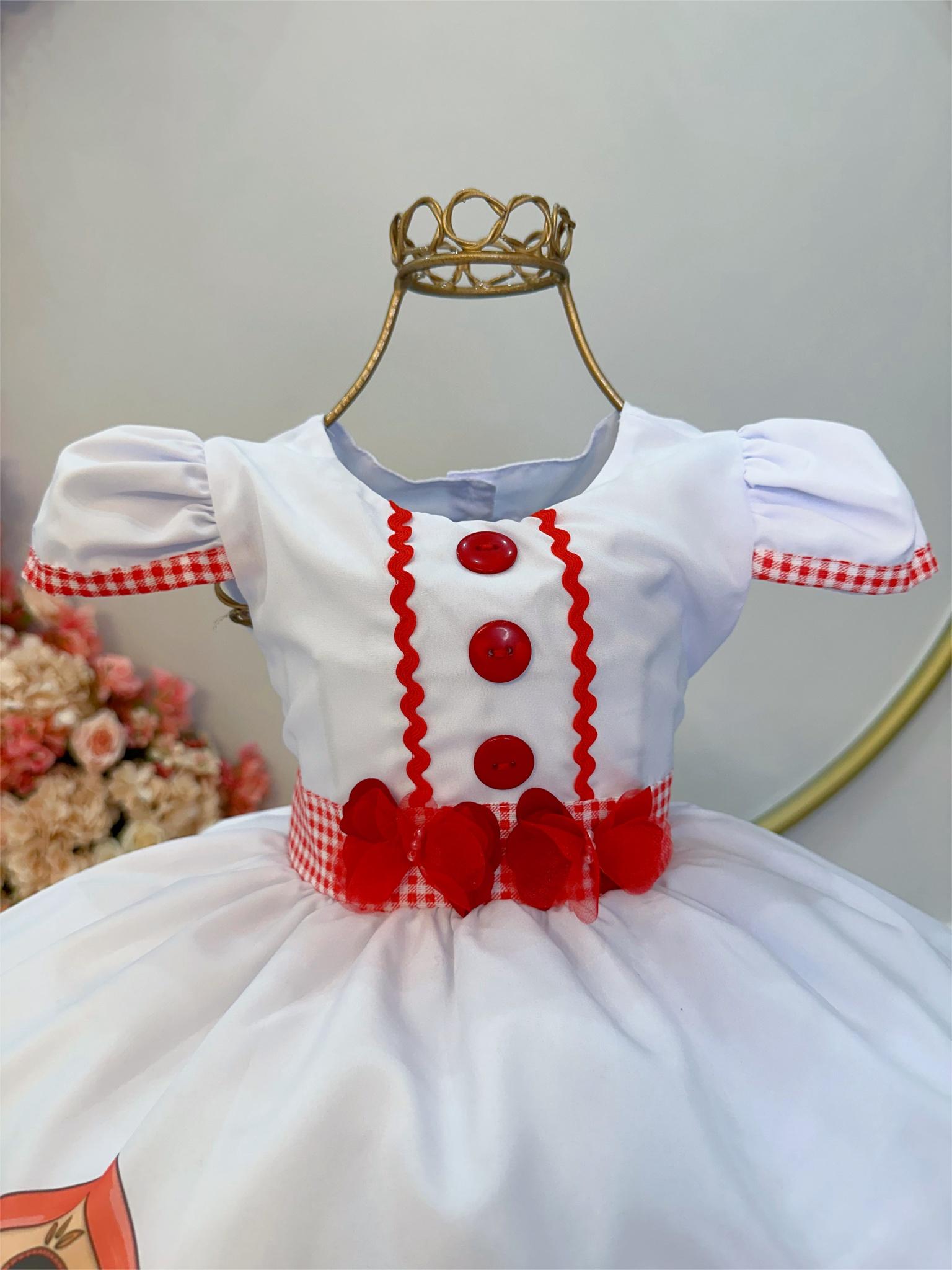 Vestido Infantil Chapeuzinho Vermelho C/ Capuz