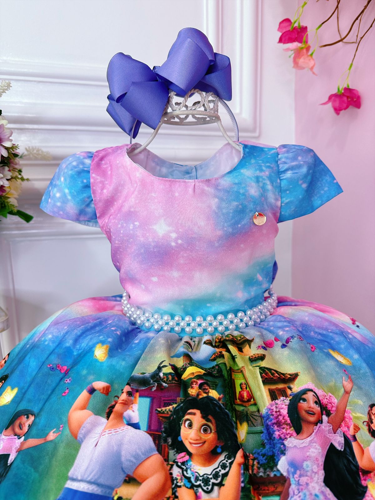Vestido Infantil Família Madrigal Mirabel Encanto Princesa