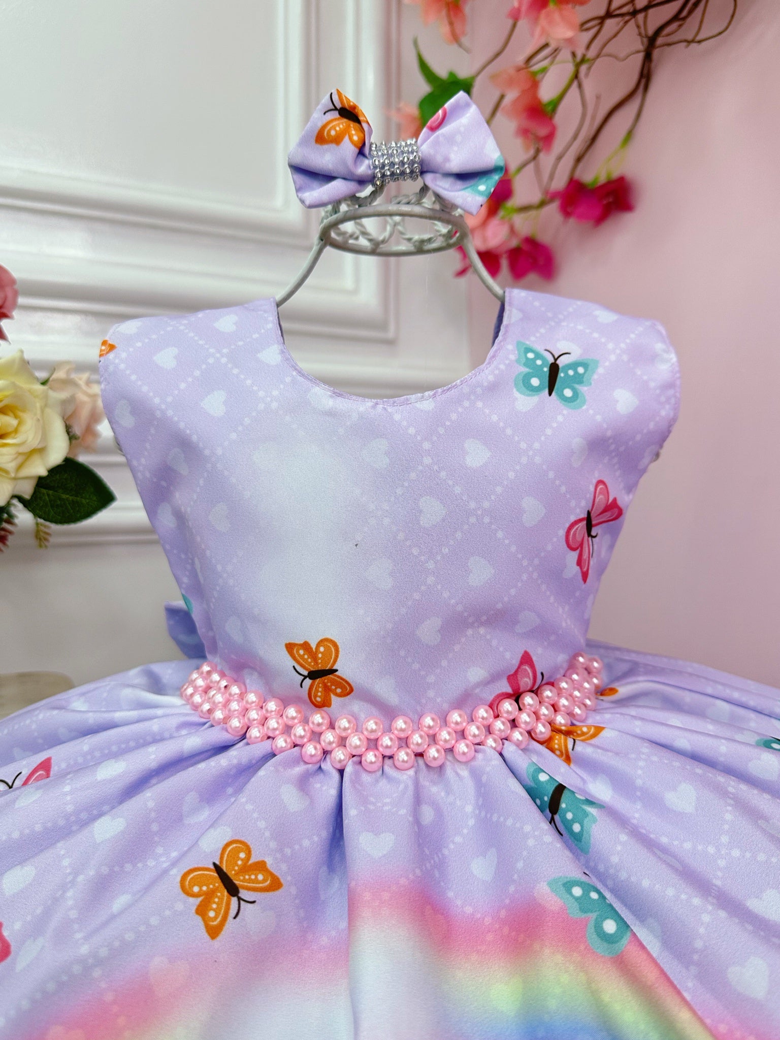 Vestido Infantil Lilás Dora Aventureira Amigos Festas