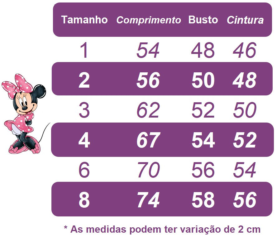 Vestido Infantil Minnie Rosa Com Bolinhas e Pérolas Luxo