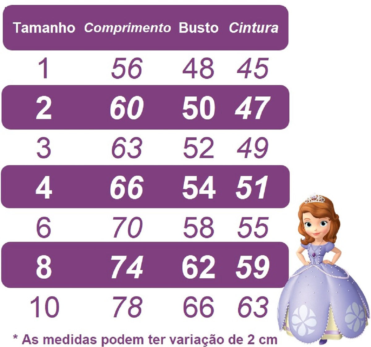 Vestido Infantil Princesa Sofia Lilás Aplique Pérolas Luxo