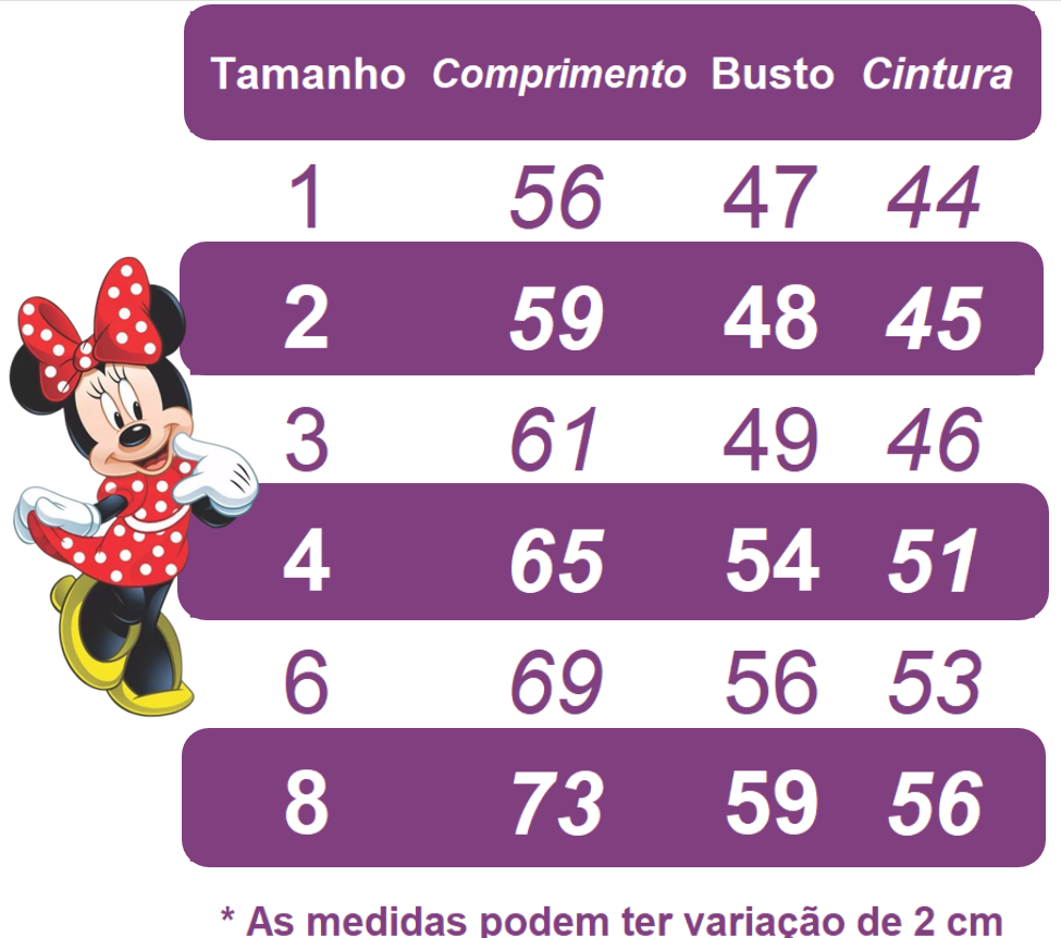 Vestido Infantil Vermelho Minnie C/ Laço e Busto Strass Luxo